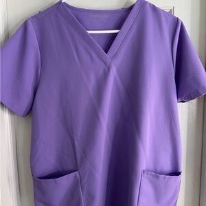 Women's Mandala Lavender 6-Pocket Scrub Top